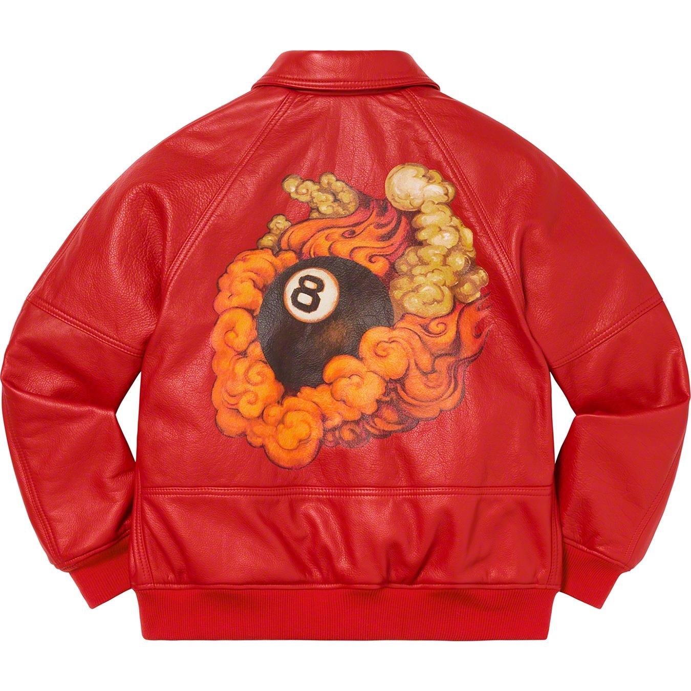 Martin Wong/Supreme Schott® 8-Ball Leather Varsity Jacket view 4